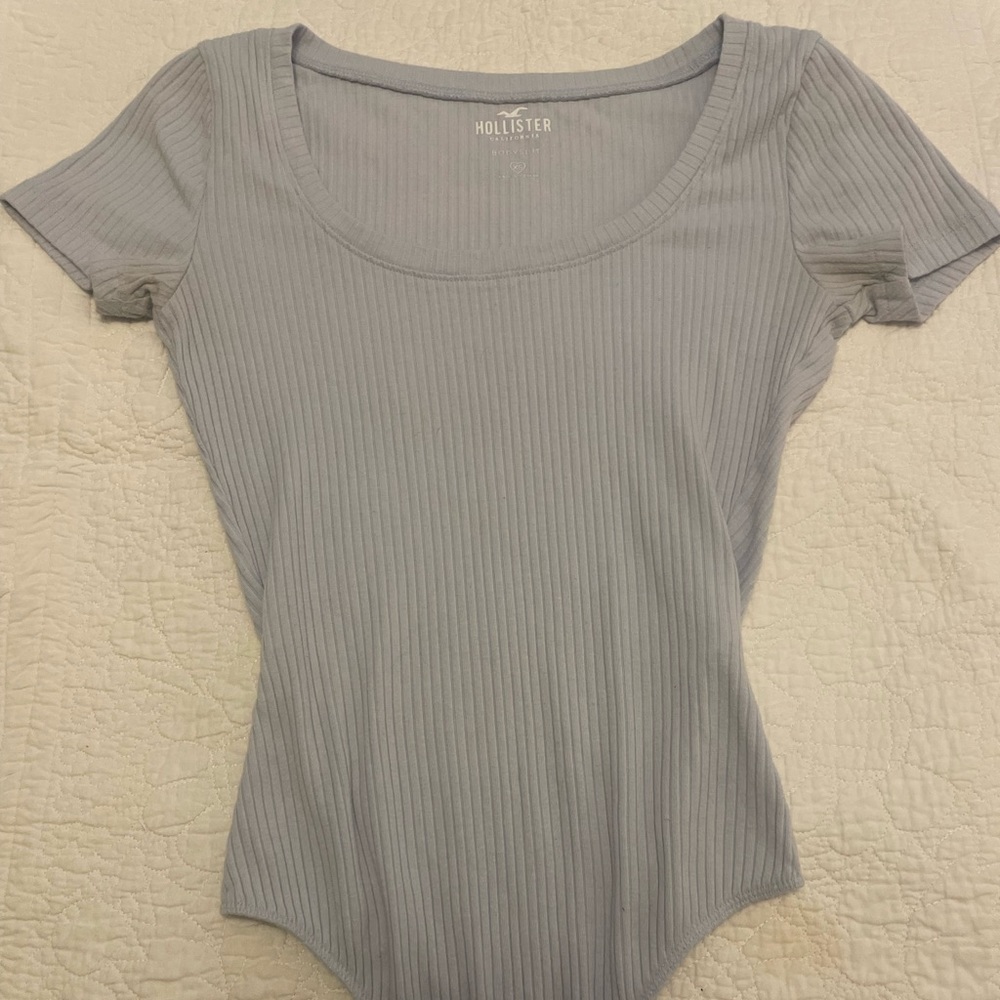 Baby blue hollister body suit